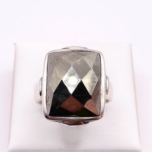 Size 8 Silpada Hematite 925 Sterling Silver Ring
